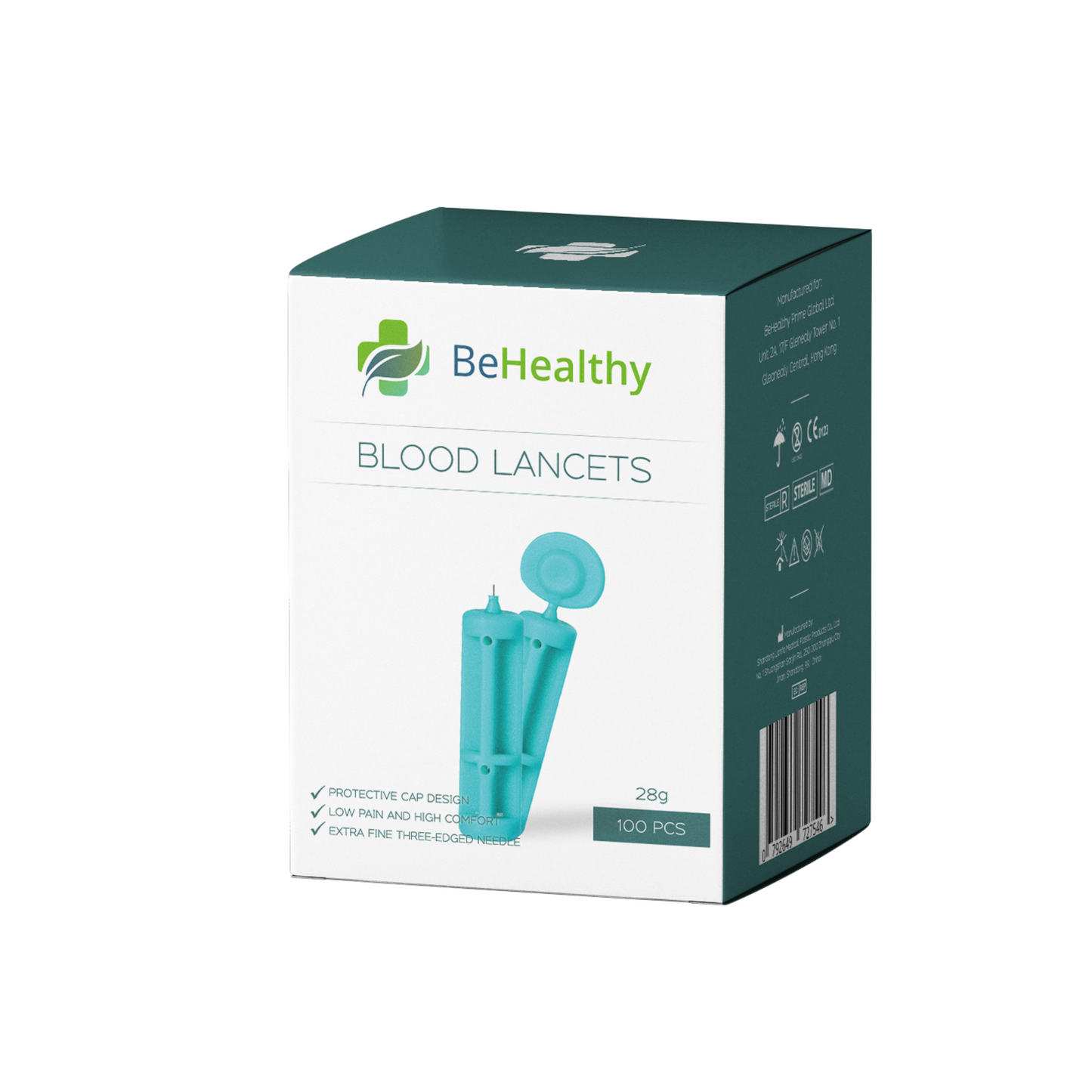 BeHealthy Blood Glucose Sugar Lancet Needles 100 pcs