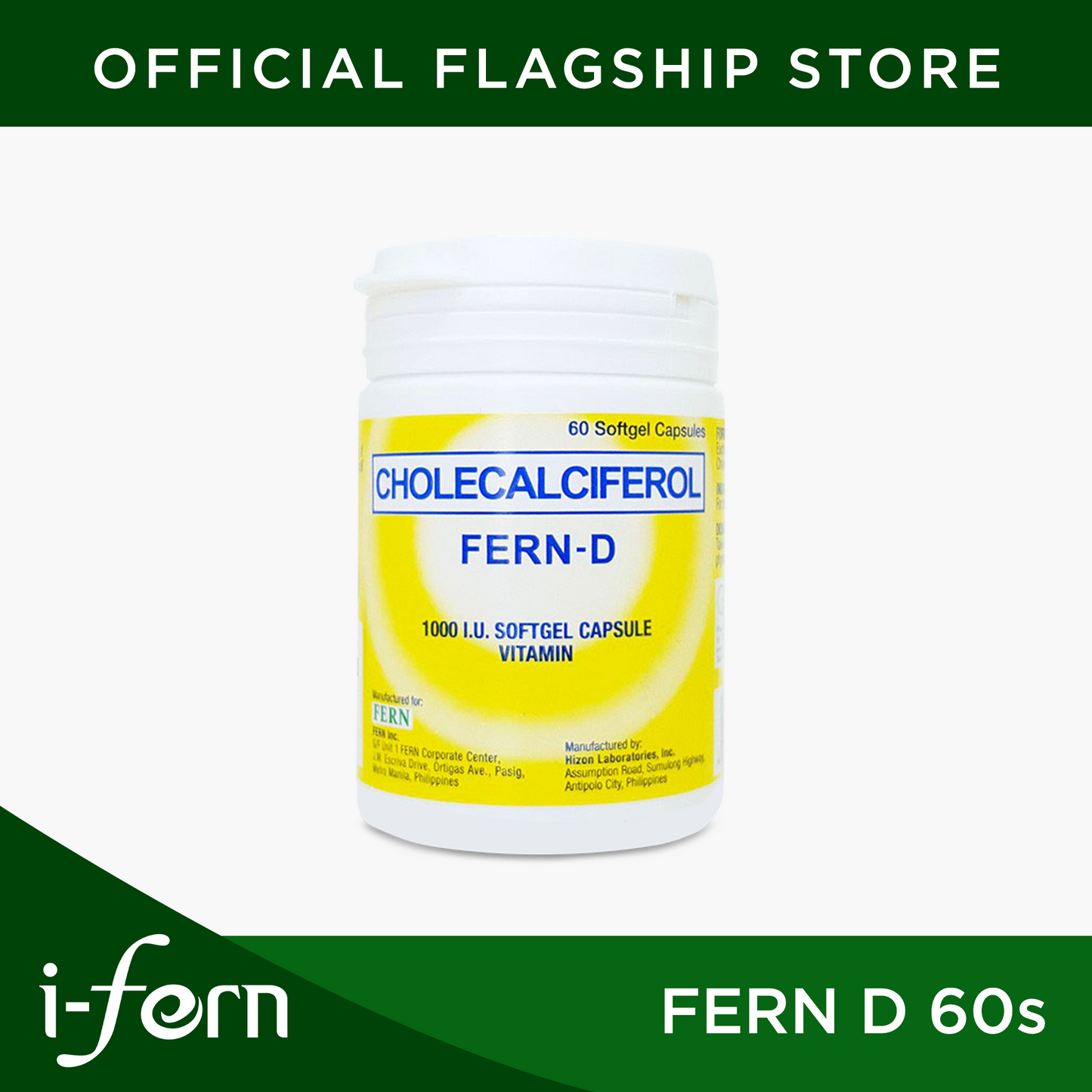 I-Fern D 60 Softgel Capsule 1000 IU