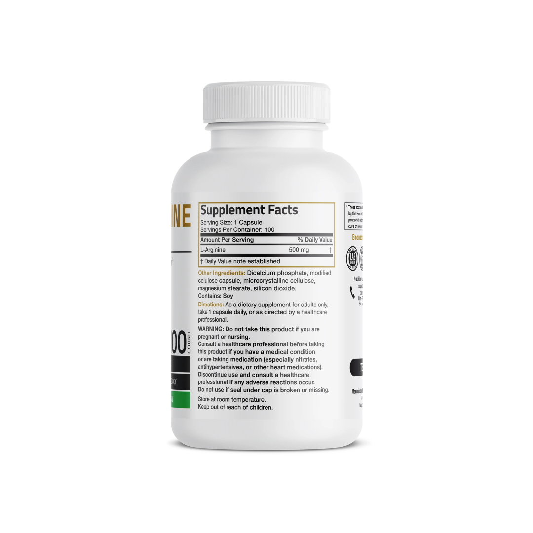 Bronson L-Arginine 500mg 100ct