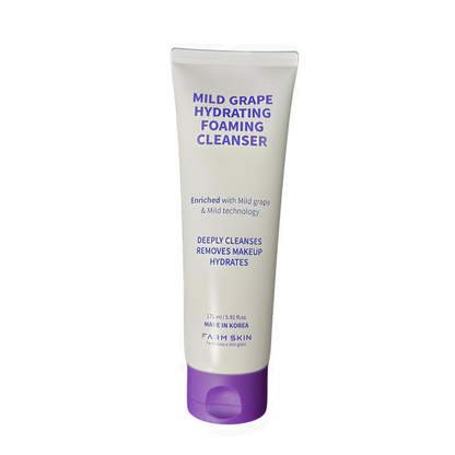 FARMSKIN Mild Hydrating Grape Facial Cleansing Foam for Sensitive Skin 175ml