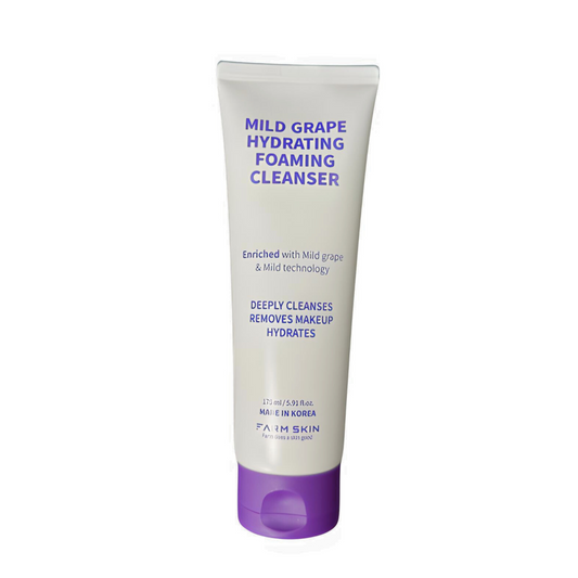 FARMSKIN Mild Hydrating Grape Facial Cleansing Foam for Sensitive Skin 175ml