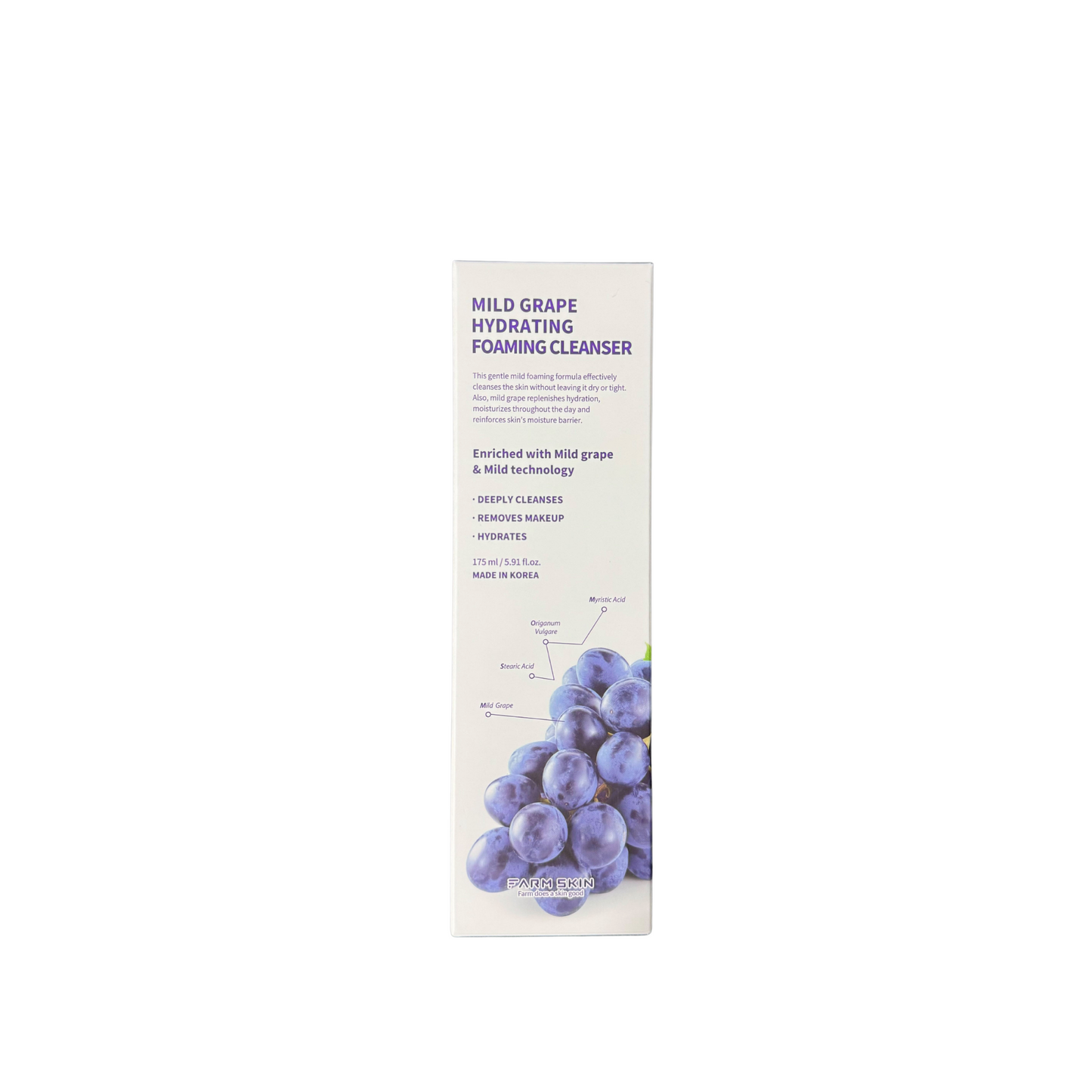 FARMSKIN Mild Hydrating Grape Facial Cleansing Foam for Sensitive Skin 175ml